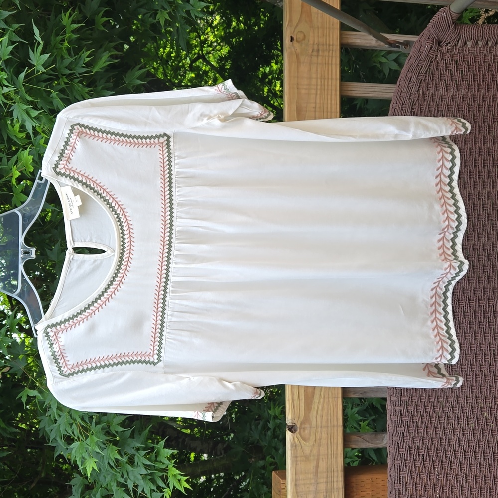 Orange Creek Boho Short Sleeve Top - Size S